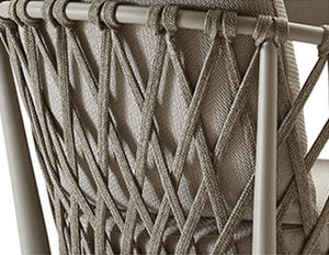 फैक्टरी थोक कम MOQ स्टाइलिश आँगन मेज और एल्यूमीनियम मिश्र धातु कुर्सी सेट - Product Image 3