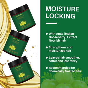 Nueva fábrica de spa para el cabello, mejora el control del aceite del cuero cabelludo, tratamiento de mascarilla para el cabello, esencia <span class=keywords><strong>Rogaine</strong></span>, antipérdida, juego de champú con aceite Amla - Product Image 1