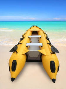 เรือยางตกปลา/เรือคายัค Goethe Goboat CE GTK370 ขนาด 12 ฟุต ทำจาก PVC พร้อมห้องลม 4+1 ช่อง เบาะอลูมิเนียม รองรับผู้โดยสาร 2 คน GTK37 - Product Image 3