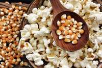 TARZAN Mesin Pembuat Popcorn Elektrik Kaca Transparan Komersial dengan Panci Anti Lengket