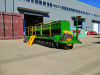 Semoir à tambour pour graines de riz et de graminées, tracté par un tracteur 2BXF, agriculture