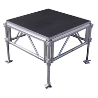 Scène modulaire portable 4x8 pieds, plateforme de scène robuste pour concert, mariage, fête, exposition, spectacle