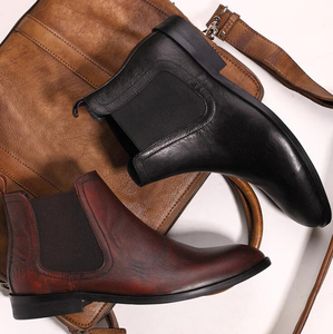 Suministro <span class=keywords><strong>directo</strong></span> de fábrica de moda Zapatos impermeables zapatos botas <span class=keywords><strong>chelsea</strong></span> hombres marrón botas de cuero - Product Image 6