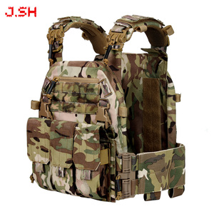 Jsh Nhà Máy 1000D Polyester Chiến Thuật Trọng Lượng Vest Ngoài Trời Tấm Bảo Vệ Tàu Sân Bay Laser Cắt Nhanh Chóng Phát Hành Cá Nhân Quốc Phòng - Product Image 1