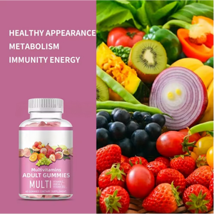 Caramelle Gommose Vitaminiche a Marchio Privato, Omega 3, B12, Multivitaminico per Uomini e Donne, Multivitamine USA per Adulti - Product Image 6