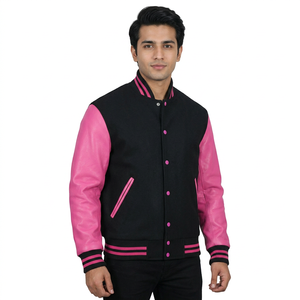 OEM Custom Baseball Letterman Varsity Jacket <b>Men</b> Women High Quality High Street Chenille Embroidery 100% Cotton Front Winter - Product Image 1