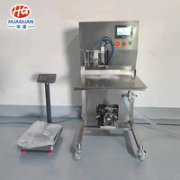 Machine de remplissage de boissons semi-automatique, moteur, garantie 1 an, remplisseur aseptique en acier inoxydable SUS304/316 pour jus/lait/sauce