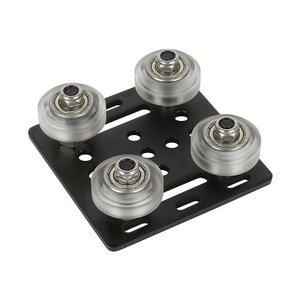 Kit de poulie profilée 3DSWAY 2020, construction en aluminium V-Slot avec roulettes rouges pour accessoires d'imprimante 3D - Product Image 2