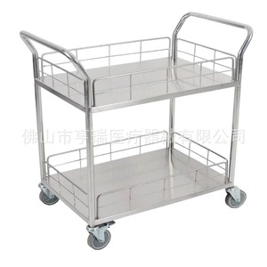 Chariot d'instruments Henry HR-789A à un tiroir et double niveau, chariot mobile pour salle d'opération - Product Image 2
