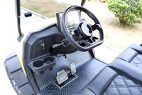 Voiture de golf tout-terrain 14 pouces 4 places 48V 6.3KW avec batterie Lifepo4