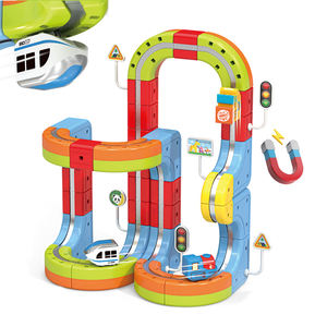 SamToyCn Set di Blocchi Magnetici Elettrici ad Alta Velocità, Gioco di Costruzione con Binari a Levitazione, Cubi Magnetici e Pista per Trenini per Bambini - Product Image 1