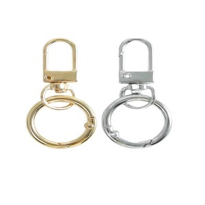 <b>Spring</b> Ring Buckle Keychain Zinc Alloy Plated Round 23 Mm 30 Mm Metal Key Chain <b>Door</b> Latch <b>Spring</b> Ring - Product Image 4