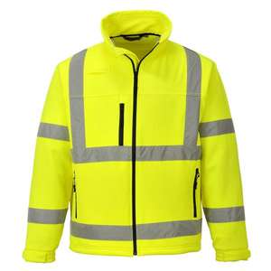 PORTWEST - S424YERXL Hi-vis Classic Softshell (3L) chaqueta amarilla-EAN 5036108225392 ROPA DE TRABAJO DE 2017 - Product Image 1