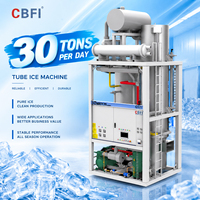 Machine à glace en tubes de 30 à 40 tonnes pour la réfrigération des aliments et des boissons et la revente de glace