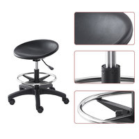 Tabouret de laboratoire en PU réglable en hauteur fabriqué en Chine pour les médecins, les infirmières, les étudiants, design industriel pour l'école et l'hôpital
