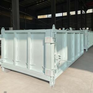 Benne à crochet <span class=keywords><strong>de</strong></span> chantier haute résistance avec porte, conteneur à déchets <span class=keywords><strong>de</strong></span> bonne qualité, benne à déchets à décharge latérale - Product Image 4