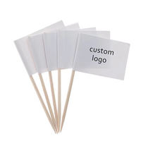 Drapeaux de cocktail personnalisés imprimés numériquement recto-verso 100 % polyester pour usage extérieur