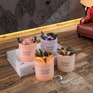 E188 naturale decorazione di fiori di piante profumati Set di candele Aroma romantico per la casa e il regalo - Product Image 3