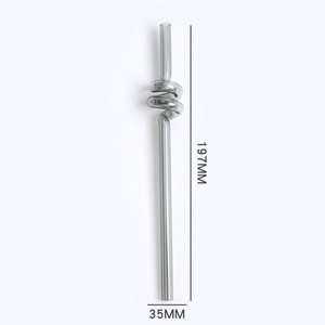 Hot Sell <strong>Colored</strong> Spiral Glass <strong>Straw</strong> Borosilicate Glass <strong>Straw</strong> - Product Image 5