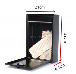 Buzón <span class=keywords><strong>de</strong></span> Metal <span class=keywords><strong>de</strong></span> Color negro para el hogar, caja <span class=keywords><strong>de</strong></span> <span class=keywords><strong>correos</strong></span> montada en la pared, con letras, para correo Postal - Product Image 4