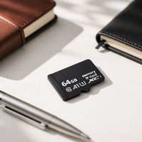 Carte mémoire SD en plastique personnalisée rapide 4K 32 Go Classe 10 U3 110 Mo/s pour appareil photo/enregistreur, compatible MP3, GPS, système Linux