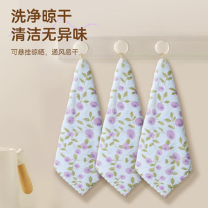 Kitchen Printed Dishcloth 30x30cm Absorbent Lint Free For Pots And Pans Cleaning <b>Towel</b> Household Use - Product Image 2