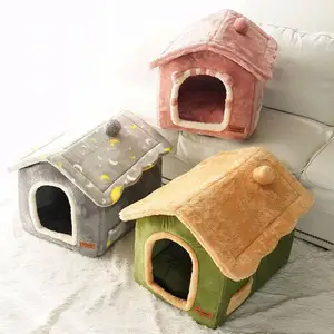 Hot Selling Factory Wholesale Comfortable Pet Cat Dog House Removable Dogs Bed Pet All Weather Cat Dog House Cat Puppy Shelter
