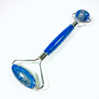 Outils de massage en lapis-lazuli 100 % naturel, rouleau de jade et grattoir pour le visage, le cou et le corps, cadeau promotionnel personnalisé