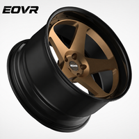 Rines EVOR Forjados Personalizados de 2 Piezas, Cóncavos Profundos, de Aleación, para Chevrolet C8, Mercedes G63, 5x120, 5x127, 5x114.3, Color Negro Mate