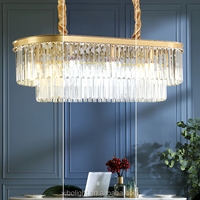 Lustre en cristal en forme de branche d'arbre, design moderne, style américain, élégant, LED, pour la décoration de la maison, salon, chambre, villa, hall d'entrée