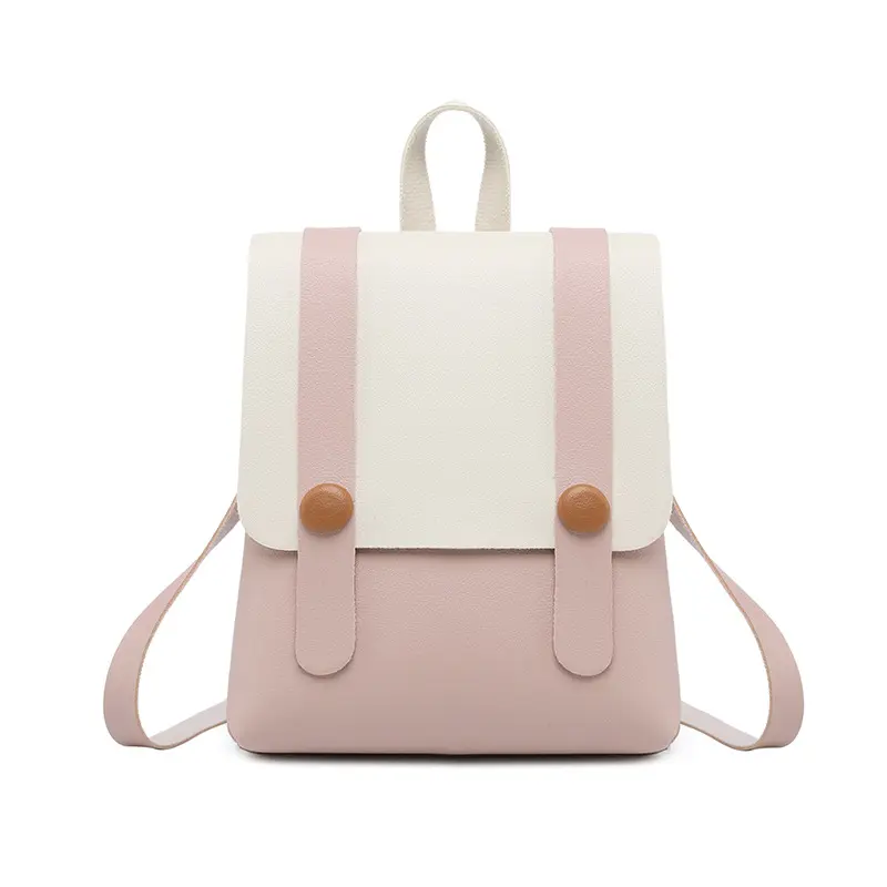 Wholesale PU Leather Women Small Backpack Water Resistant School Bag Cute Teenage Girls Small Backpack