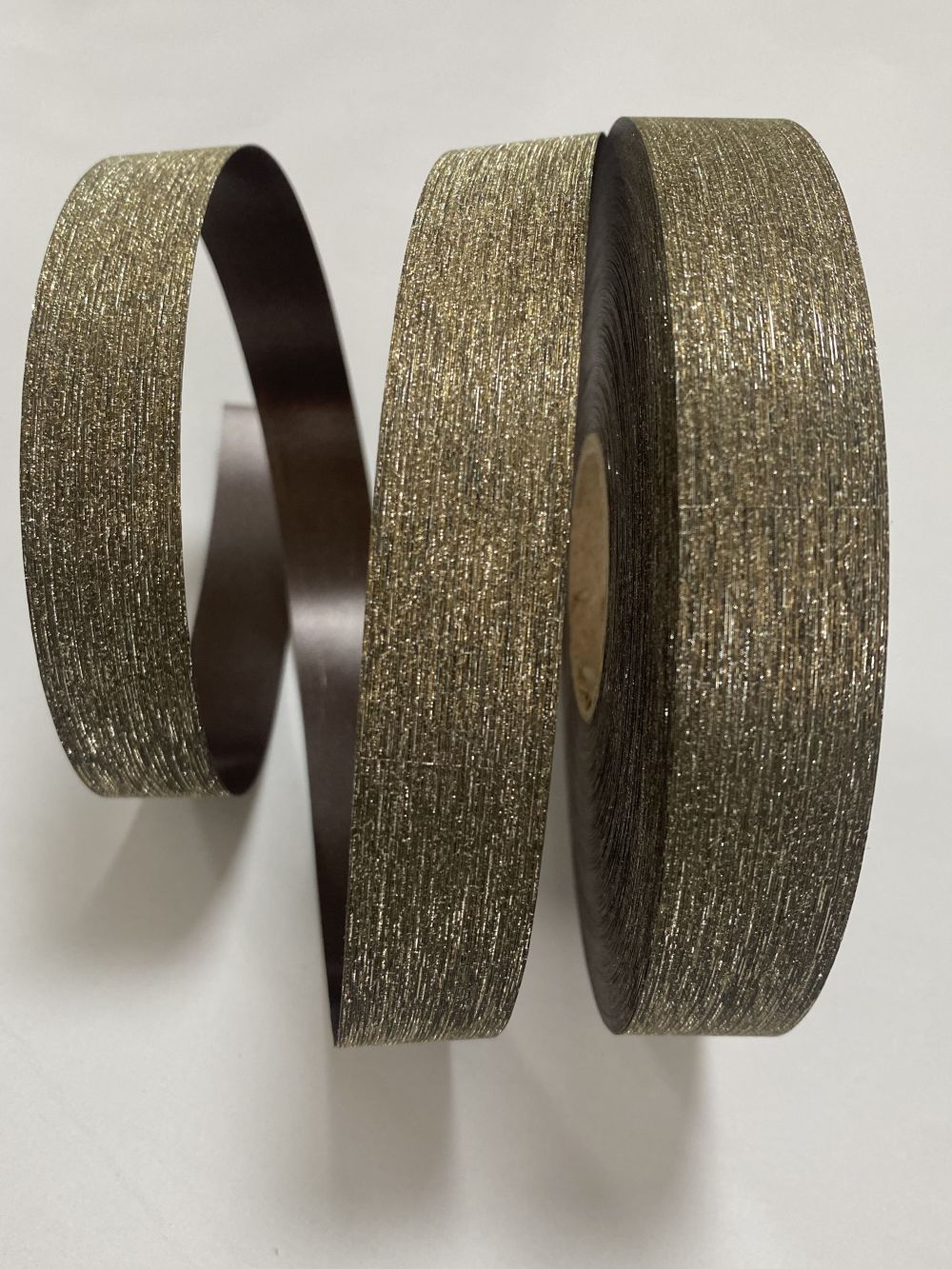 Glitter Ribbon 5/8 Inch Sparkly Diamond Dust Thin Solid Fabric Ribbon for Gift Wrapping Party Decoration Floral Bouquet Ribbon