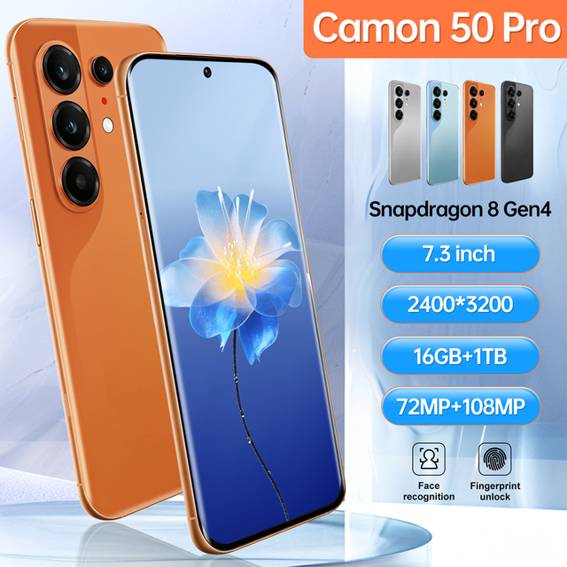 Global Version 7.3inch Techno Camon 50 Power 1TB C50 Pro Deca-core 16+1TB 5G Smartphones 8000mAh Android 15 Mobile Phone