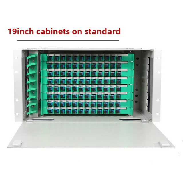 YST 19inch 12/24/48/72/96 ODF Fiber Optic Distribution Cabinet Rack Full Subframe Fusion Splice Tray FTTH 1 Year Warranty