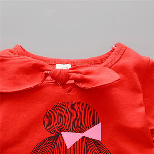 ชุดเด็ก เสื้อยืดผ้าฝ้ายผสมโพลีเอสเตอร์แบบสปอร์ตและกางเกงสีขาวสำหรับเด็ก จากเซินเจิ้น - Product Image 3