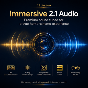 Proyector Láser Triple C5 UltraMax 4K, Proyector de Cine en Casa Inteligente, Dolby Vision, IMAX Enhanced, Zoom Óptico, 240Hz para Juegos - Product Image 3