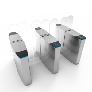 Tourniquet coulissant pleine hauteur avec reconnaissance faciale et code QR, portique rapide anti-pincement pour bureaux, immeubles résidentiels et métros - Product Image 2