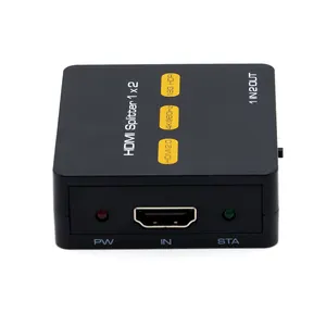 KUYIA Factory Sale 2.0 Wireless HDMI Cable Splitter Extender 1x2 Out 4k No Power Is Needed