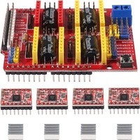 Carte d'extension CNC Shield V3 pour imprimante 3D, compatible avec les pilotes de moteur pas à pas A4988, pour machine de gravure, routeur CNC, pièces DIY