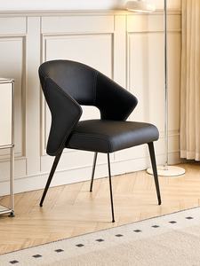 Venta al por mayor de lujo Silla de comedor de cuero para el hogar y <span class=keywords><strong>restaurante</strong></span> muebles tapizados modernos interior Hotel Park apartamento aceptable - Product Image 3