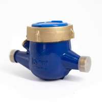 Contador de agua mecánico rotatorio para edificios de apartamentos, IP DN20, tipo seco, de latón, para agua fría, medidor de flujo con dial seco