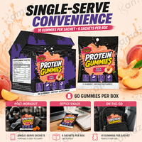 Eiwit Gummies met Eiwit Private Label Suiker Vrij Gummy Supplement OEM Aangepaste Smaak Fabrikant