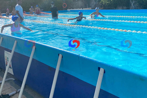 Piscina Rectangular Elevada <span class=keywords><strong>de</strong></span> 25 m con Bombas, Filtros, Cuerdas <span class=keywords><strong>de</strong></span> Natación y Cubierta para la Federación Escolar <span class=keywords><strong>de</strong></span> Natación - Product Image 5