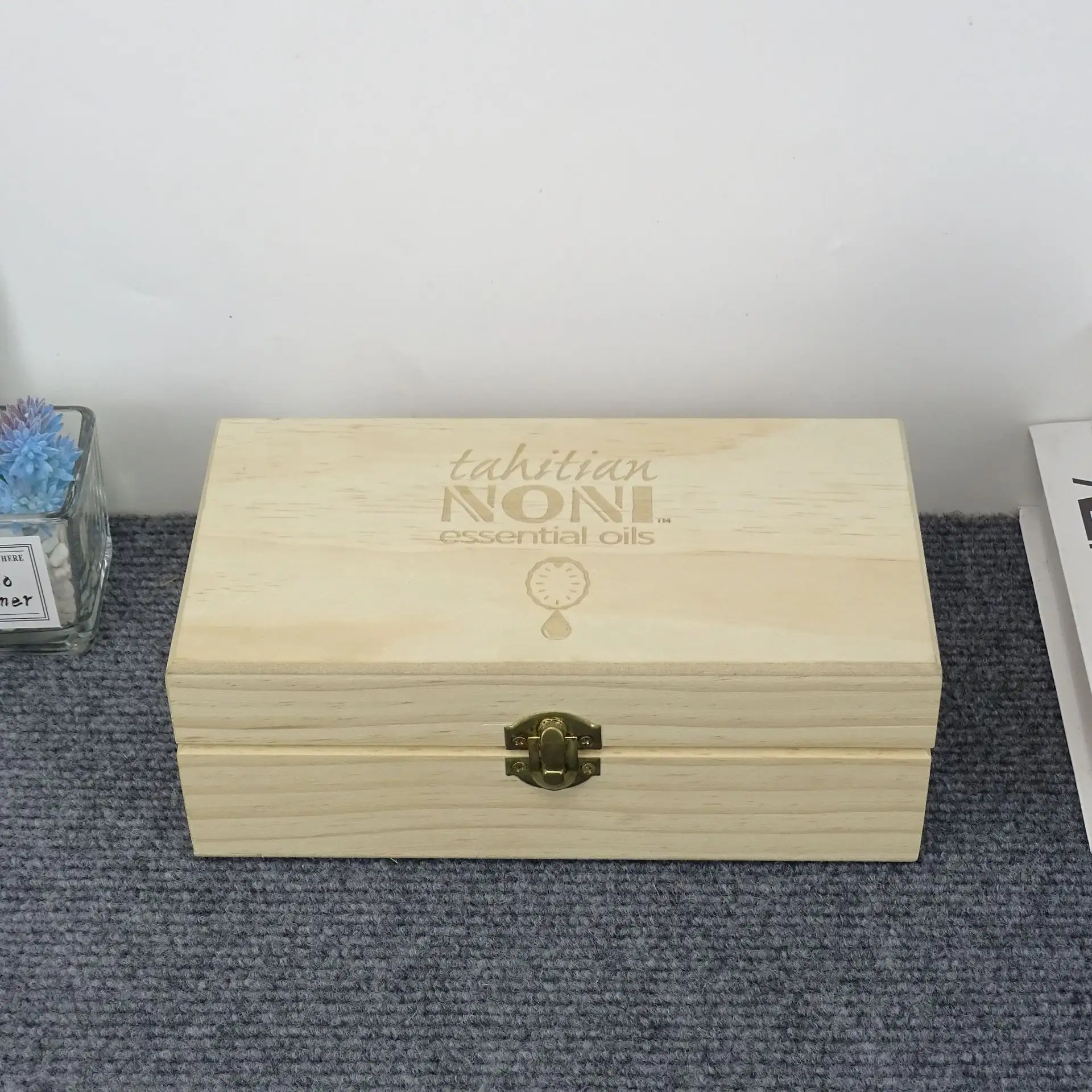 Ahşap aromaterapi uçucu yağ saklama kutusu çam kutusu küçük örnek parfüm Sortingbox saklama kutusu parfüm koleksiyonu, hediye ve el sanatları