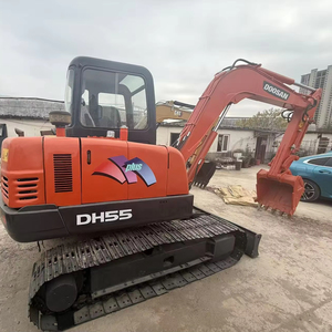 Excavatrice Doosan DH55 d'occasion, 5,5 tonnes, petite pelle hydraulique sur chenilles, d'origine coréenne, en bon état, faible nombre d'heures de fonctionnement - Product Image 1