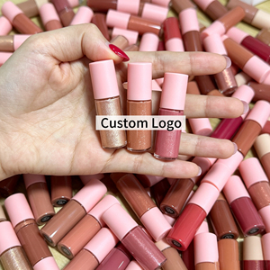 Vente en gros de <span class=keywords><strong>gloss</strong></span> à lèvres miniatures personnalisés, logo personnalisé, <span class=keywords><strong>gloss</strong></span> à lèvres <span class=keywords><strong>nude</strong></span> <span class=keywords><strong>rose</strong></span> rouge doré pailleté, rouge à lèvres mat - Product Image 1
