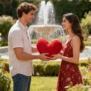 40cm/50cm/60cm/75cm Super Soft Fluffy Red Heart-<b>Shaped</b> Throw <b>Pillows</b> & Cushions-Love Theme Plush Toys with PP Cotton Filling - Product Image 1