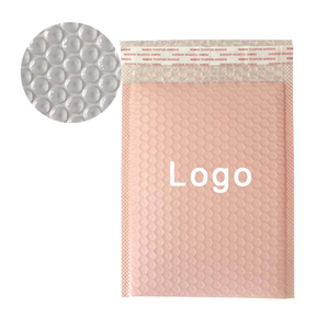 Burbuja Rosa ecológica personalizable para sobres de polietileno, embalaje adhesivo fuerte a prueba de desgarros para zapatos, comida impresa <span class=keywords><strong>Courie</strong></span> - Product Image 3