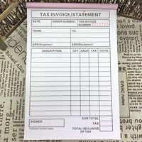 Carnets de Factures Autocopiants Personnalisés avec Logo, Reçus Imprimés Offset OEM pour Petites Entreprises