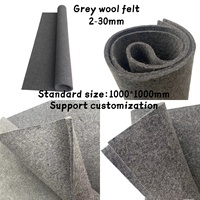Factory Direct Dark Grey 3mm Eco-Friendly 100% Wool Felt SAE Wool